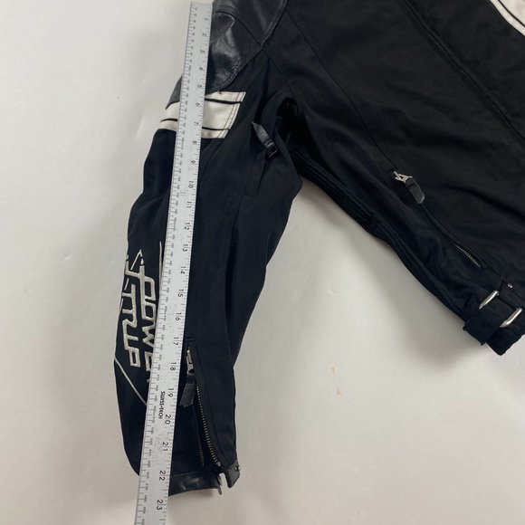 Power Trip Chris Carr Armored Motorcycle Jacket Men's Small Black - Picture 15 of 16